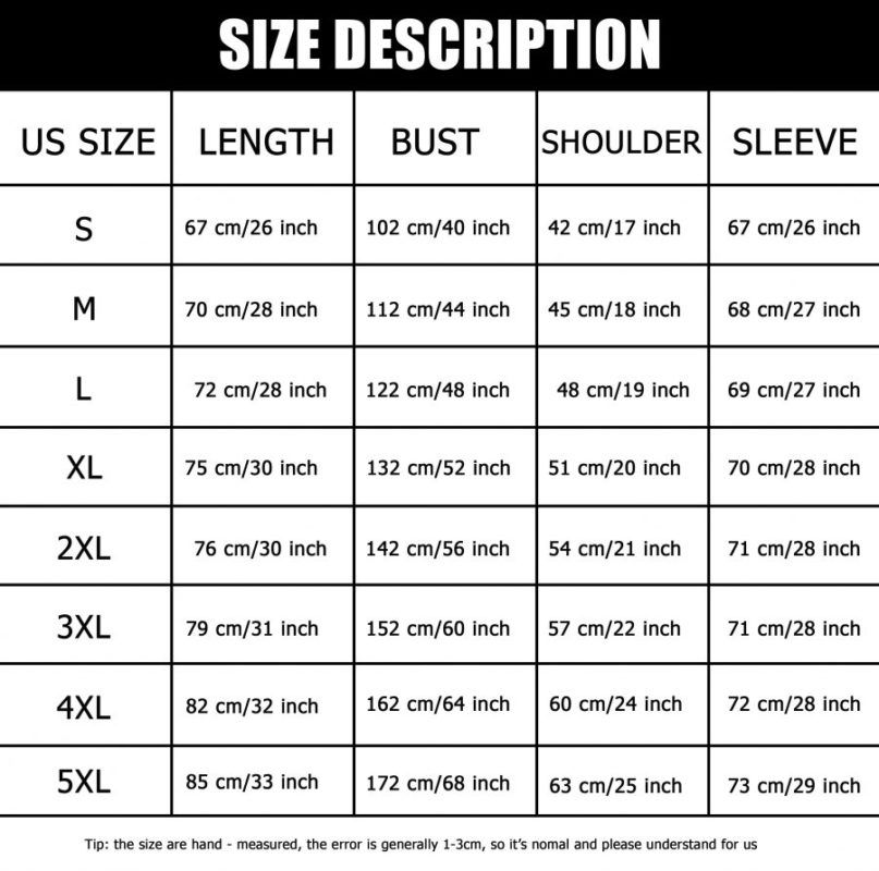 Size Chart - MYFORDLIFE